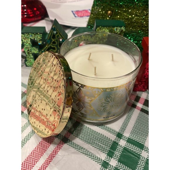 Bath & Body Works Accents Bath Body Works Winter 3 Wick Candle